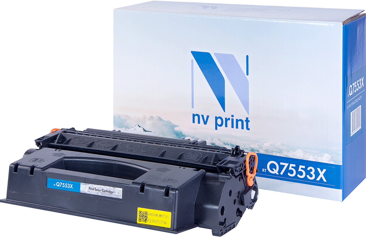 NV Print NV-Q7553X, Black тонер-картридж для HP LaserJet P2014/P2015/M2727NV-Q7553X NV Print NV-Q7553X, Black тонер-картридж для HP LaserJet P2014/P2015/M2727NV-Q7553XСовместимый лазерный картридж NV Print NV-Q7553X для печатающих устройств HP LaserJet и Canon - это альтернатива приобретению оригинальных расходных материалов. При этом качество печати остается высоким. Картридж обеспечивает повышенную чёткость чёрного текста и плавность переходов оттенков серого цвета и полутонов, позволяет отображать мельчайшие детали изображения. Лазерные принтеры, копировальные аппараты и МФУ являются более выгодными в печати, чем струйные устройства, так как лазерных картриджей хватает на значительно большее количество отпечатков, чем обычных. Для печати в данном случае используются не чернила, а тонер.
