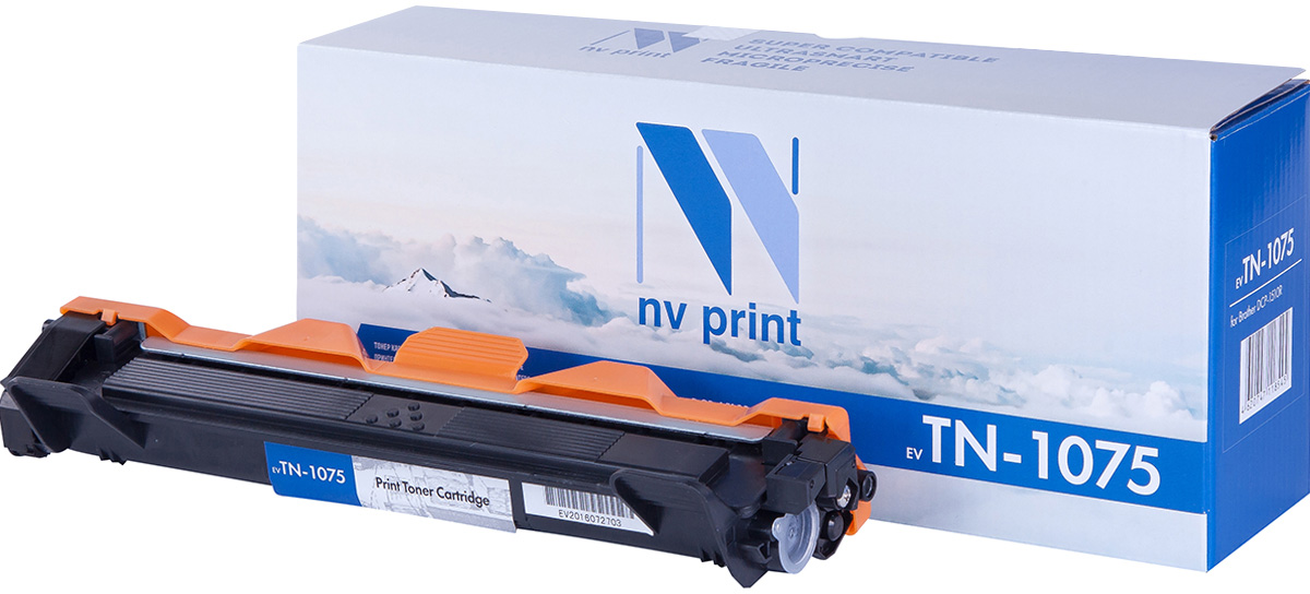 NV Print NV-TN1075, Black тонер-картридж для Brother HL1012/DCP1510/1512/MFC1815/1112RNV-TN1075 NV Print NV-TN1075, Black тонер-картридж для Brother HL1012/DCP1510/1512/MFC1815/1112RNV-TN1075Совместимый лазерный картридж NV Print NV-TN1075 для печатающих устройств Brother - это альтернатива приобретению оригинальных расходных материалов. При этом качество печати остается высоким. Картридж обеспечивает повышенную чёткость чёрного текста и плавность переходов оттенков серого цвета и полутонов, позволяет отображать мельчайшие детали изображения. Лазерные принтеры, копировальные аппараты и МФУ являются более выгодными в печати, чем струйные устройства, так как лазерных картриджей хватает на значительно большее количество отпечатков, чем обычных. Для печати в данном случае используются не чернила, а тонер.