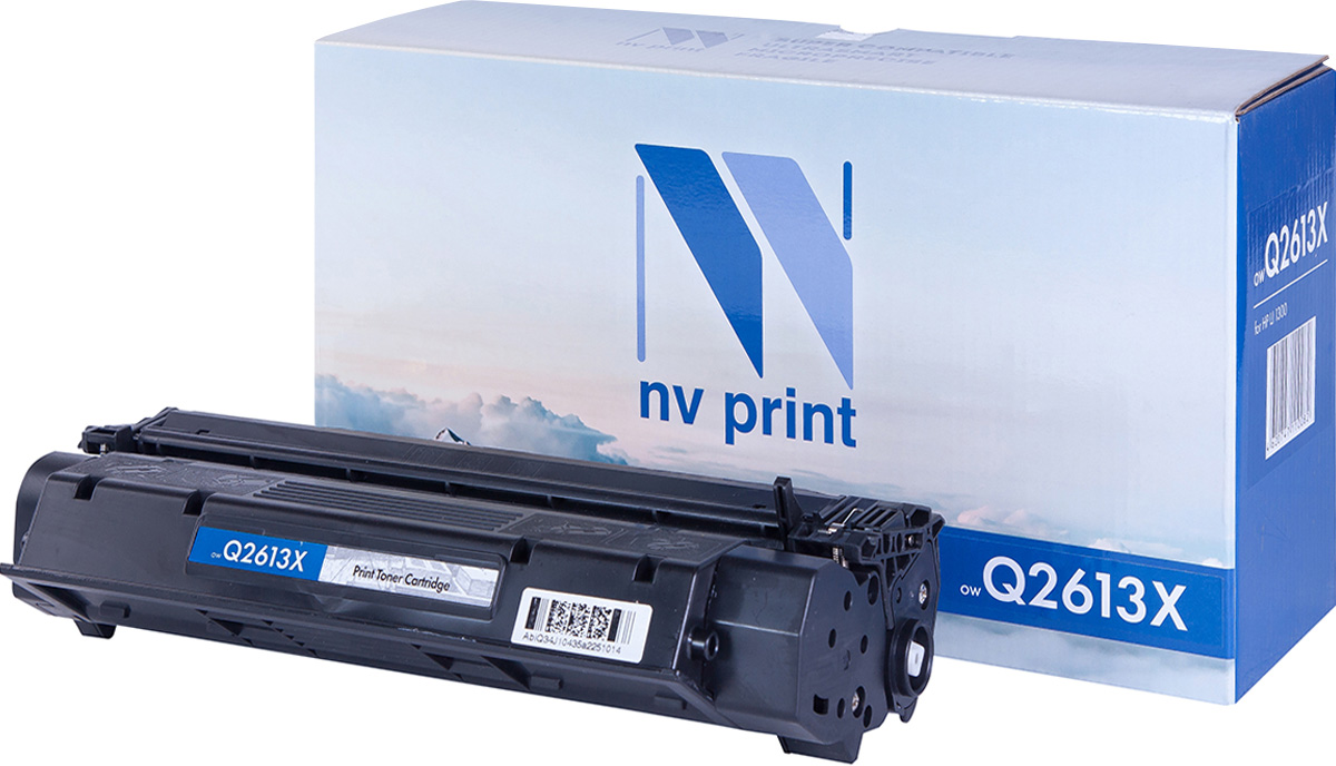 NV Print Q2613X, Black тонер-картридж для HP LaserJet 1300NV-Q2613X NV Print Q2613X, Black тонер-картридж для HP LaserJet 1300NV-Q2613XСовместимый лазерный картридж NV Print Q2613X для печатающих устройств HP LaserJet - это альтернатива приобретению оригинальных расходных материалов. При этом качество печати остается высоким. Картридж обеспечивает повышенную чёткость чёрного текста и плавность переходов оттенков серого цвета и полутонов, позволяет отображать мельчайшие детали изображения. Лазерные принтеры, копировальные аппараты и МФУ являются более выгодными в печати, чем струйные устройства, так как лазерных картриджей хватает на значительно большее количество отпечатков, чем обычных. Для печати в данном случае используются не чернила, а тонер.