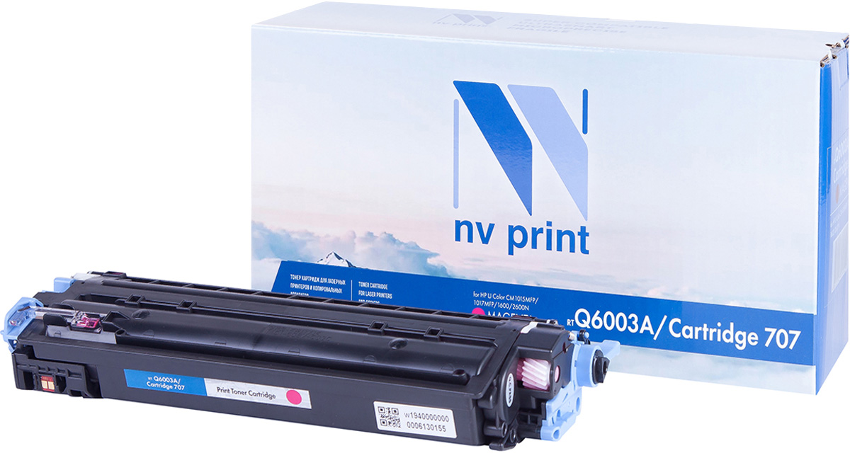 NV Print Q6003A/CAN707M, Magenta тонер-картридж для HP Color LJ CM1015MFP/CM1017MFP/1600/2600N/2605/Canon LBP 5000NV-Q6003A/CAN707M NV Print Q6003A/CAN707M, Magenta тонер-картридж для HP Color LJ CM1015MFP/CM1017MFP/1600/2600N/2605/Canon LBP 5000NV-Q6003A/CAN707MСовместимый лазерный картридж NV Print Q6003A/CAN707M для печатающих устройств HP и Canon - это альтернатива приобретению оригинальных расходных материалов. При этом качество печати остается высоким. Картридж обеспечивает повышенную чёткость и плавность переходов оттенков цвета и полутонов, позволяет отображать мельчайшие детали изображения. Лазерные принтеры, копировальные аппараты и МФУ являются более выгодными в печати, чем струйные устройства, так как лазерных картриджей хватает на значительно большее количество отпечатков, чем обычных. Для печати в данном случае используются не чернила, а тонер.