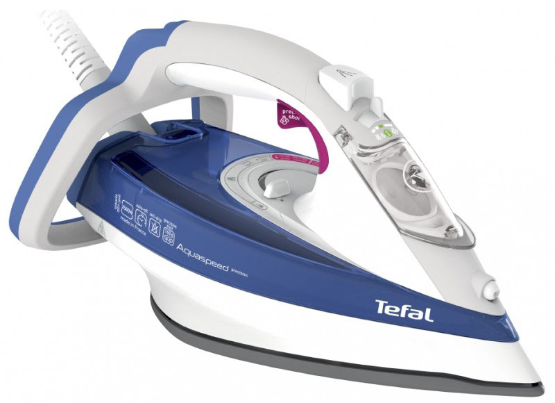 Tefal FV5515E0 утюгFV5515E0 Tefal FV5515E0 утюгFV5515E0Утюг Tefal FV5515E0 обеспечит качественную заботу и профессиональный уход за вашими вещами. Фирменная подошва, мощная подача пара и удобное управление позволят сделать каждое глажение быстрым и эффективным. Фирменная металлокерамическая подошва Durilium с оптимальным распределением пара для быстрого и более эффективного глажения. Мощный паровой удар 160 г/мин обеспечивает глубокое отпаривание как в горизонтальном, так и в вертикальном положении. Уникальная функция Капля-стоп предотвращает протекание воды на одежду.. Противоизвестковый стержень и интегрированная защита от накипи Anti Scale System защищают утюг и увеличивают срок его службы. Благодаря уникальной системе Easycord шнур не мешает глажению и не сминает ткань. Удобная ручка и эргономичное управление - этот утюг создан, чтобы сделать каждое глажение приятным и комфортным. С функцией автоотключения вы можете быть спокойны: если вы...