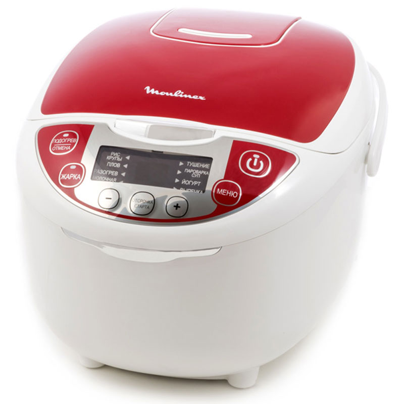 Moulinex MK705132 мультиваркаMK705132 Moulinex MK705132 мультиваркаMK705132Мультиварка Moulinex MK705132 представляет единственную модель в своей ценовой категории в ярком красном дизайне с керамической съемной чашей и системой интеллектуального приготовления блюд Fuzzy logic. Благодаря системе интеллектуального управления Fuzzy logic прибор сам выберет настройки времени и температуры и приготовит идеально любые крупы. Отложенный старт до 24 часов Автоматическое поддержание тепла до 24 часов