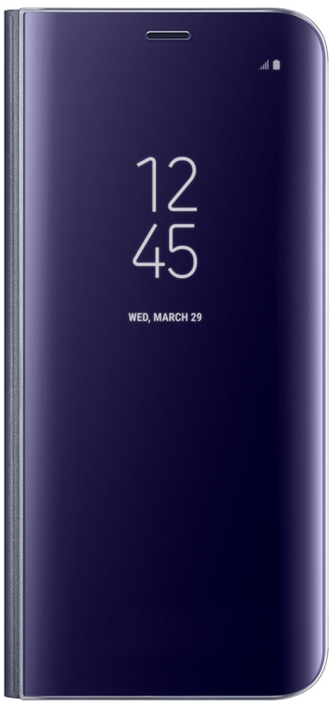 Samsung EF-ZG950C Clear View Standing чехол для Galaxy S8, VioletEF-ZG950CVEGRU Samsung EF-ZG950C Clear View Standing чехол для Galaxy S8, VioletEF-ZG950CVEGRUТонкий полупрозрачный чехол Samsung Clear View Standing подчеркивает стиль и изящество смартфона Galaxy S8. Аксессуар обеспечивает быстрый доступ к функциям – следите за информацией на экране, не открывая чехла. Сквозь прозрачную верхнюю крышку видны время, пропущенные вызовы, индикатор заряда. Флип-кейс отзывчиво реагирует на прикосновения – отвечайте на звонки одним легким движением. Чехол устойчив к появлению отпечатков пальцев – ваш смартфон всегда в аккуратном состоянии. Особое покрытие чехла защищает смартфон от повреждений, продлевая срок его службы.
