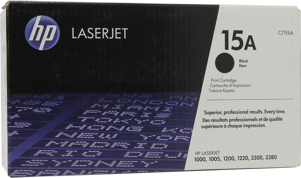 HP C7115A, Black тонер-картридж для LaserJet 1000/1005/1200/1220/3300/3380C7115A HP C7115A, Black тонер-картридж для LaserJet 1000/1005/1200/1220/3300/3380C7115AРасходные материалы HP для принтеров LaserJet обеспечивают высокую производительность и экономят время и расходные материалы. Надежная печать деловых документов профессионального качества. Картриджи HP разработаны для использования с вашим принтером.