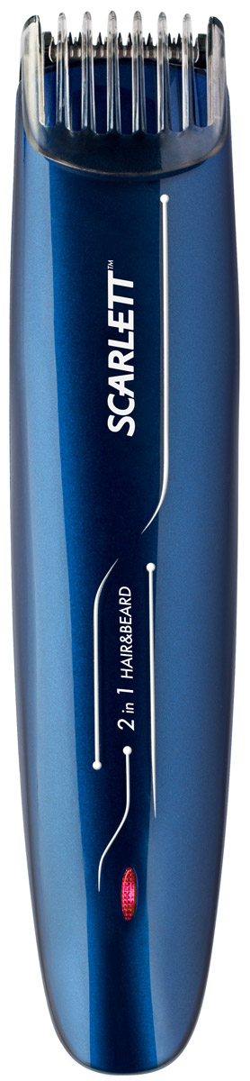 Scarlett SC-HC63C57, Blue машинка для стрижкиSC-HC63C57 Scarlett SC-HC63C57, Blue машинка для стрижкиSC-HC63C57Scarlett SC-HC63C57 - легкая и удобная в использовании машинка для стрижки волос и моделирование бороды и усов. Оснащена функцией филировки. С её помощью в домашних условиях можно выполнять стрижку на высоком профессиональном уровне. Лезвия машинки выполнены из прочной и долговечной нержавеющей стали, они обеспечивают высокую точность стрижки. Встроенный NiCd аккумулятор емкостью 800 мАч позволяет устройству работать до 45 минут на одном подзаряде.