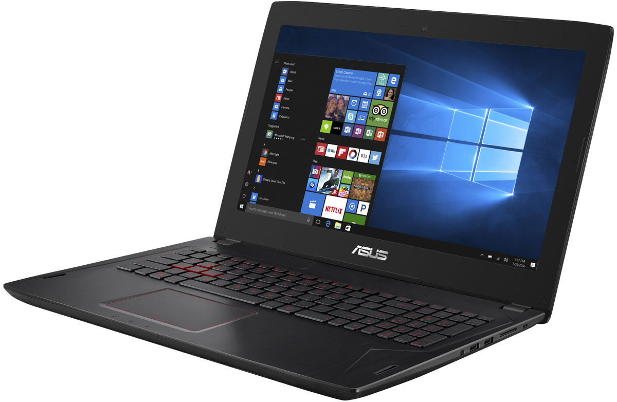 ASUS ROG FX502VM, Black (FX502VM-DM105T)FX502VM-DM105T ASUS ROG FX502VM, Black (FX502VM-DM105T)FX502VM-DM105TASUS ROG FX502VM может похвастать портативным корпусом толщиной всего 23,5 мм и массой 2,2 кг, который без труда поместится в сумку-мессенджер или рюкзак. Его легко взять с собой в дорогу, чтобы любимые игры были всегда рядом! В данном ноутбуке используется высококачественная 15-дюймовая матрица, способная отображать 100% оттенков цветового пространства sRGB. Ее широкие углы обзора (178°) являются залогом точной цветопередачи. В данной модели реализована высокоэффективная система охлаждения Hyper Cool Duo-Copper с тепловыми трубками и двумя независимо управляемыми вентиляторами, предназначенными для охлаждения центрального и графического процессоров. Система охлаждения данного ноутбука обеспечивает стабильную работу системы при любом уровне загрузки процессора. Клавиатура ASUS FX502 оптимизирована специально для геймеров, поэтому группа клавиш WASD, традиционно используемая для навигации в игре, выделена. Прочная и эргономичная, эта клавиатура...