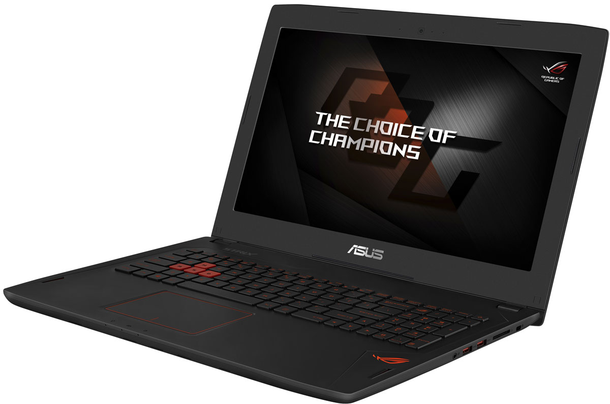 ASUS ROG GL502VM, Black (GL502VM-FY043T)GL502VM-FY043T ASUS ROG GL502VM, Black (GL502VM-FY043T)GL502VM-FY043TНоутбук Asus ROG GL502VM - это новейший процессор Intel Core i7 и геймерская видеокарта NVIDIA в компактном и легком корпусе. С этим мобильным компьютером вы сможете играть в любимые игры где угодно. В аппаратную конфигурацию ноутбука входит процессор Intel Core i7 и дискретная видеокарта NVIDIA GeForce GTX 1060 с поддержкой Microsoft DirectX 12. Мощные компоненты обеспечивают высокую скорость в современных играх и тяжелых приложениях, например при редактировании видео. Данная модель оснащается 15-дюймовым IPS-дисплеем с широкими (178°) углами обзора, разрешение которого составляет 1920x1080 (Full HD) пикселей. В ноутбуке реализована высокоэффективная система охлаждения с тепловыми трубками и двумя вентиляторами, независимо друг от друга обслуживающими центральный и графический процессоры. Продуманное охлаждение - залог стабильной работы мобильного компьютера даже во время самых жарких виртуальных сражений. Интерфейс USB 3.1,...