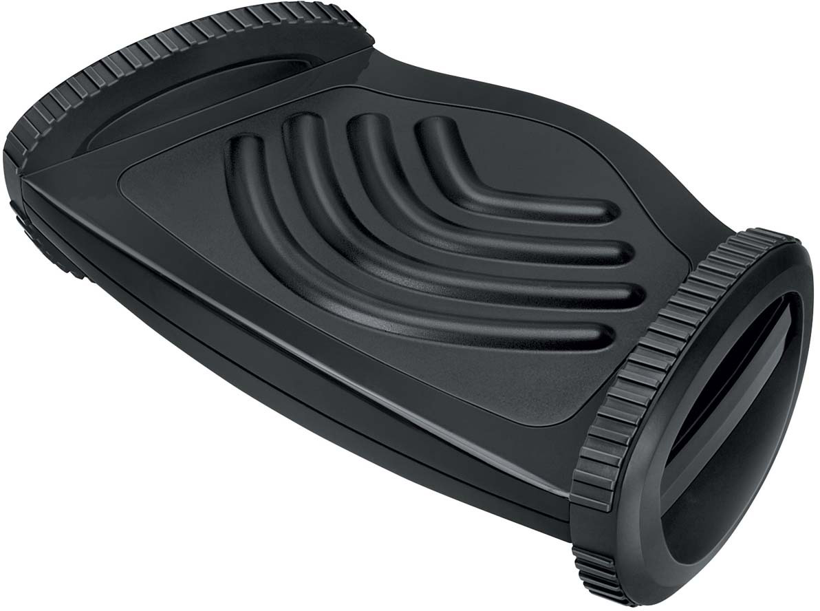 Fellowes Compact подставка для ногFS-80240 Fellowes Compact подставка для ногFS-80240Подставка для ног FS-80240 Compact специально разработана для снятия напряжения в мышцах ног и уменьшения нагрузки на спину при длительной работе. Механизм кресло-качалка позволяет плавно двигать ступнями для снятия напряжения, улучшая кровообращение. Массажная поверхность массирует ступни ног, улучшая циркуляцию крови. Высота подставки изменяется от 65 до 95мм - достаточно просто перевернуть подставку.