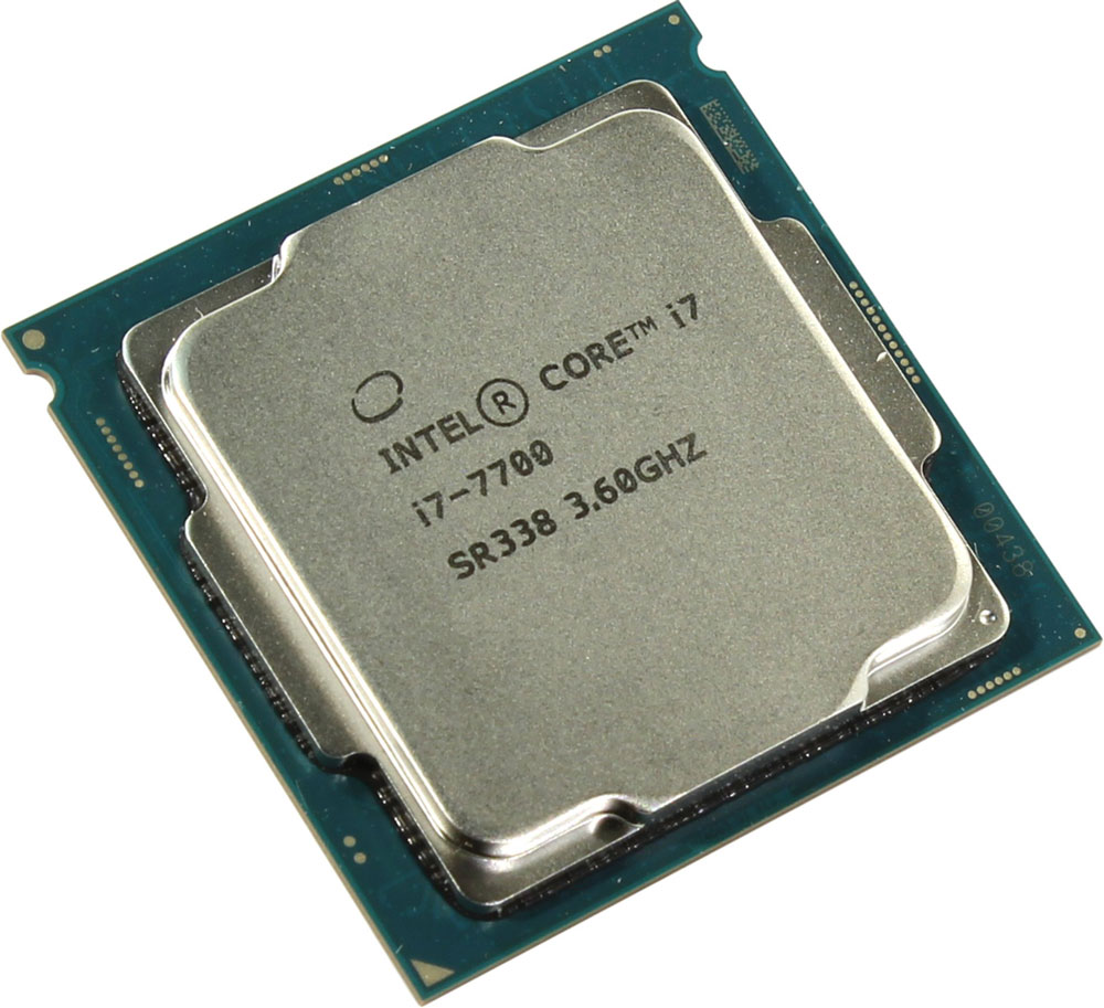 Intel Core i7-7700 процессор396383 Intel Core i7-7700 процессор396383Core i7-7700 - процессор для настольных персональных компьютеров, основанных на платформе Intel. Обеспечит высокую производительность системы, когда это необходимо. В основе лежит архитектура Kaby Lake, что позволяет оптимизировать работу четырех ядер, функционирующих на частоте 3,6 ГГц (4,2 ГГц в режиме Turbo Boost). Дополнительное быстродействие обеспечивается кэш-памятью третьего уровня объемом 8 МБ. Обработка изображения перед демонстрацией его на мониторе ПК осуществляется графическим процессором Intel HD Graphics 630. Одна из ключевых особенностей Kaby Lake кроется в поддержке HEVC кодирования и декодирования 4К видео. Процессоры 7-го поколения Intel, теперь перепоручают данную работу непосредственно графической карте, и не задействуют, как это было раньше, свои собственные ядра, тем самым качество потока 4К видео улучшается. Пользователь заметит и значительные улучшения в работе с 3D графикой при использовании Kaby Lake, в ...