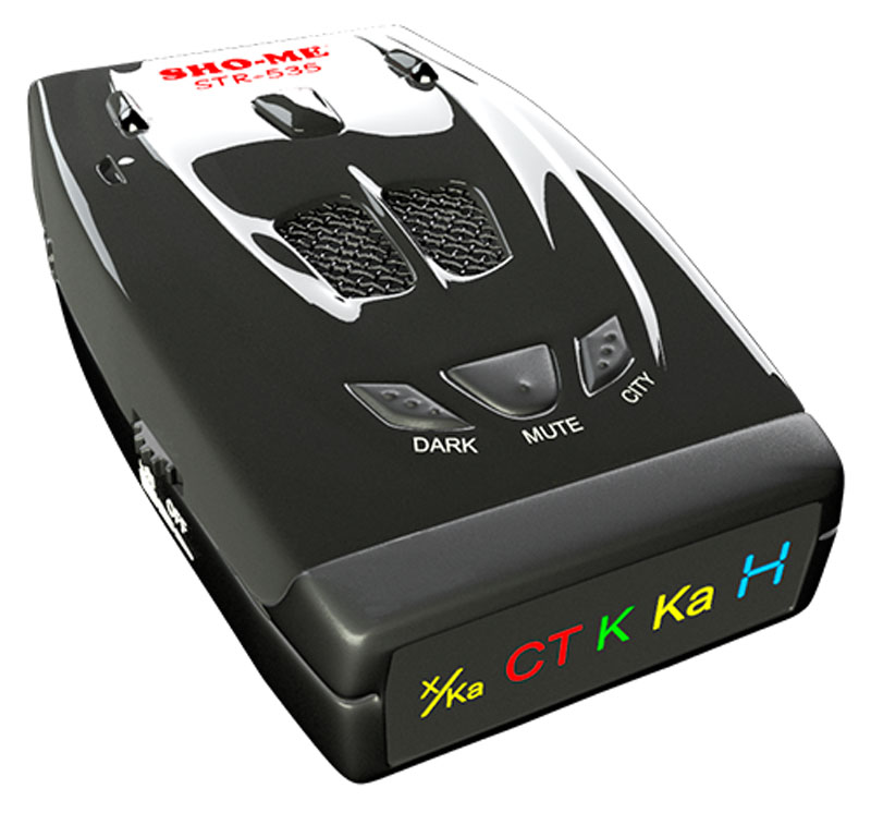 Sho-Me STR-535 радар-детекторSTR-535 Sho-Me STR-535 радар-детекторSTR-535Радар-детектор Sho-Me STR-535 определяет сигналы радаров всех диапазонов (X, UltraX, K, UltraK, Ka, Ku), сигналы лазерных устройств и системы VG-2. Одной из особенностью данной модели стало детектирование радарного комплекса Стрелка-СТ. Так же антирадар Sho-Me 535 имеет три уровня чувствительности, два режима Город, защиту от ложных срабатываний Intelligentanti-falsingalgorithm. О приёме сигнала полицейского дорожного устройства радар Sho-Me STR-535 подаст звуковое оповещение, а дисплей выдаст текстовую информацию. Звуковой сигнал имеет режим автоматического приглушения, также можно отрегулировать яркость дисплея на свое усмотрение. Устройство также предупредит о низком заряде аккумулятора, а в случае его полной разрядки, все настройки радара сохраняются автоматически. Корпус радар-детектора Sho-Me STR-535 выполнен из ударопрочного пластика в очень оригинальном дизайне. Четкое определение сигналов всех диапазонов (X, UltraX, K,...