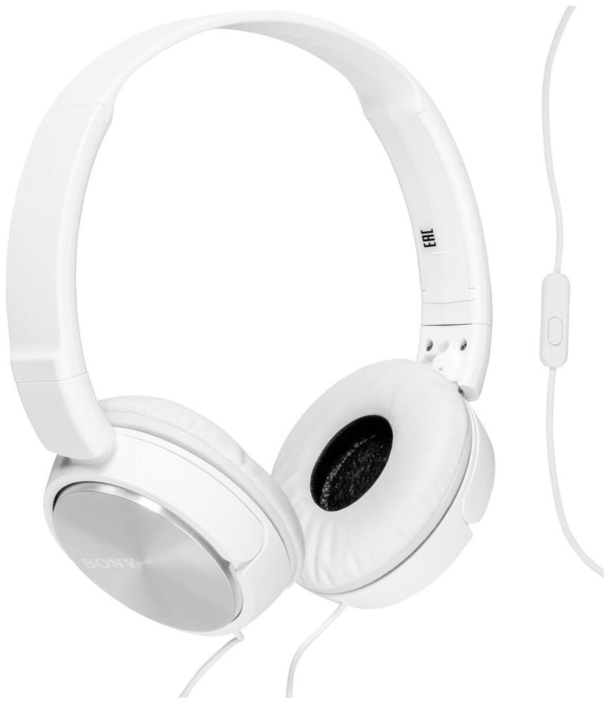 Sony MDR-ZX310, White наушникиMDR-ZX310 White Sony MDR-ZX310, White наушникиMDR-ZX310 White30-мм мембраны полностью передадут мощь динамического звука. Можно использовать с плеером Walkman® и другими MP3-плеерами. Прочный и легкий плоский двусторонний Y-образный шнур длиной 1,2 м, который не будет путаться с другими проводами