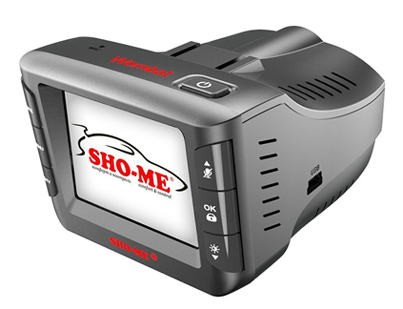 Sho-Me Combo Wombat видеорегистратор с радар-детекторомCOMBO WOMBAT Sho-Me Combo Wombat видеорегистратор с радар-детекторомCOMBO WOMBATВидеорегистратор с радар-детектором Sho-Me Combo Wombat - уникальная комбинация самых важных для автомобилиста функций – запись происходящего на видео в высоком качестве (Super HD) и оповещение о сигналах полицейских радаров, принятых антенной и/или определяемых с помощью GPS/ГЛОНАСС. Определение радарных сигналов во всех актуальных диапазонах – Х, К, Ка и сигналов лазерных измерителей (включая ЛИСД и Амата), а также сигналов комплекса Стрелка (более 1 км), Робот, Места и пр. Определение силы сигнала, в том числе сила сигнала Стрелки Режимы Город/Трасса для уменьшения ложных срабатываний Различные скоростные фильтры для максимально комфортной эксплуатации устройства Автоматическое приглушение громкости Регулировка яркости дисплея Возможность отключения диапазонов пользователем Голосовое оповещение Обновление базы данных камер и радаров, а также программного обеспечения