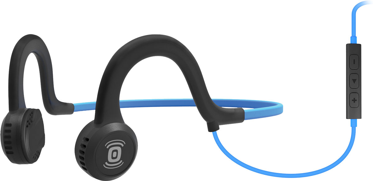 Aftershokz Sportz Titanium, Blue наушникиAS451OB Aftershokz Sportz Titanium, Blue наушникиAS451OBAfterShokz Sportz Titanium - это спортивная гарнитура с уникальной технологией проводимости звука непосредственно в кость. Гарнитура позволяет прослушивать музыку до 12 часов на одном заряде батареи, а время зарядки составляет всего два часа. Использованная в AfterShokz Sportz Titanium технология PremiumPitch (костная проводимость звука) позволяет слушать музыку и происходящее вокруг одновременно. Данная особенность позволяет сосредоточится на тренировке, но при этом быть всегда на чеку. Максимальное звуковое давление у данной модели составляет 101 дБ, что обеспечит достаточно высокую громкость наушников. AfterShokz Sportz Titanium изготовлены из качественных и прочных материалов, основным из которых является титан. Гарнитура крепится на затылке и имеет гибкое крепление, благодаря чему она не вызывает дискомфорта при интенсивных тренировках. При входящем звонке музыка отключается и автоматически активируется микрофон.