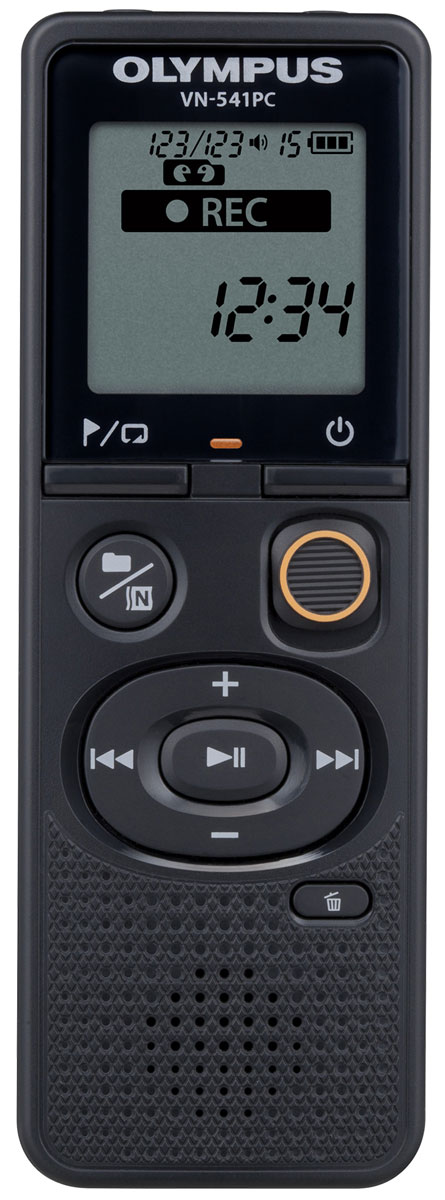 Olympus VN-541PC диктофон + микрофон ME-52V405281BE020 Olympus VN-541PC диктофон + микрофон ME-52V405281BE020Диктофон Olympus VN-541PC разработан для мгновенных диктовок. Просто передвиньте переключатель REC, и диктофон мгновенно начнет запись, даже если он был выключен. Переключатель расположен на передней панели устройства, позволяя использовать диктофон вслепую. Вы больше никогда не упустите нужную информацию. Легкий в использовании диктофон VN-541PC - идеальное решение для студентов и тех, кто только начинает пользоваться цифровыми аудио-рекордерами. Фильтр низких частот устраняет такие нежелательные звуки, как шум кондиционеров, проекторов, ветра, чтобы обеспечить еще более высокое качество аудиозаписи. В диктофоне фильтр низких частот всегда активен - кроме выбранной сцены Music. Подключите микрофон ME-52 в специальный разъем, чтобы расширить возможности вашего диктофона. Используйте разъем для наушников, чтобы прослушивать записывающийся звук. Корпус диктофона был значительно улучшен: увеличенные кнопки удобно нажимать большим пальцем,...