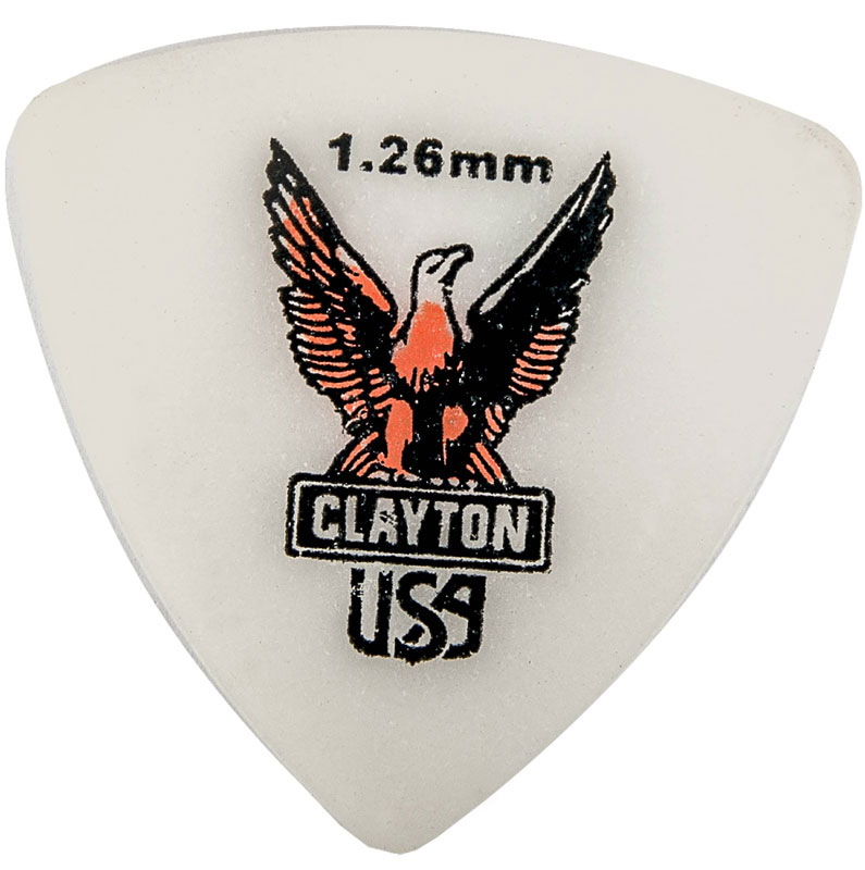 Clayton Acetal Triangle 1,26 mm набор медиаторов, 12 штRT126/12 Clayton Acetal Triangle 1,26 mm набор медиаторов, 12 штRT126/12Состав медиатора Clayton Acetal Triangle позволит вам играть достаточно жестко, сохраняя полный контроль над игрой. Медиаторы имеют матовую поверхность, что предотвращает скольжение в руках. Толщина: 1,26 мм