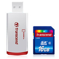 Transcend SDHC Class 6 + Card Reader P2 16GB
