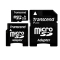 Transcend microSD Card 2GB + 2 �������� miniSD, SD