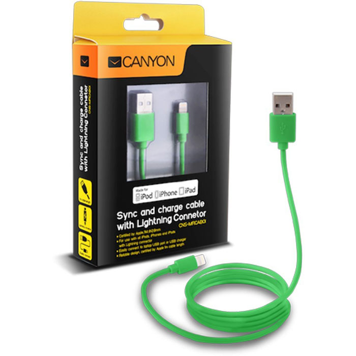 Canyon CNS-MFICAB01, Green - Apple Lightning