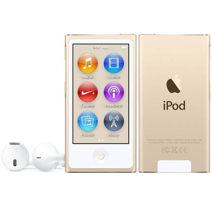 Apple iPod nano 16 GB (7 Gen), Gold MP3-