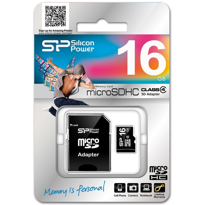 Silicon Power microSDHC Class 4 16GB   ( )