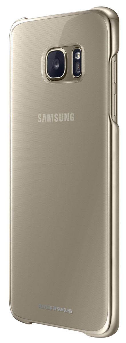 Samsung EF-QG935 Clear Cover   Galaxy S7 Edge, Gold