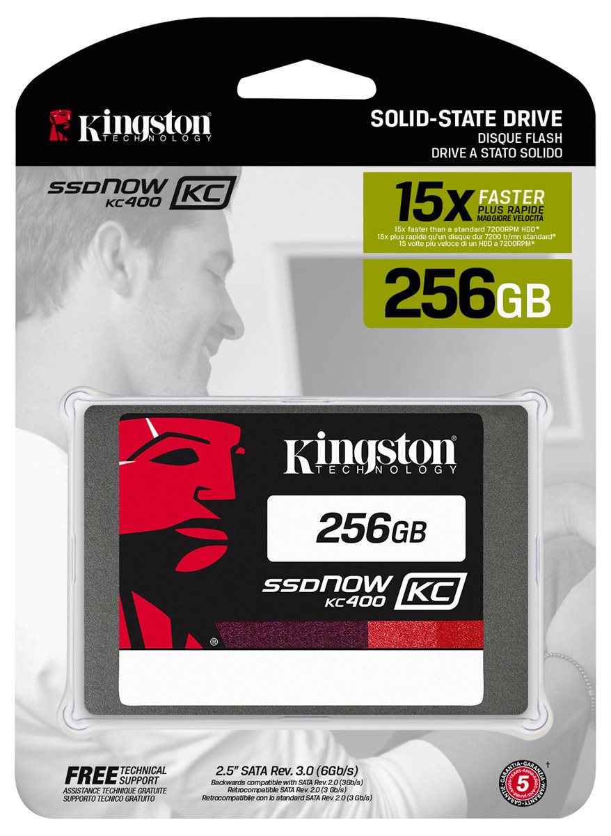 Kingston KC400 256GB SSD-накопитель (SKC400S37/256G)