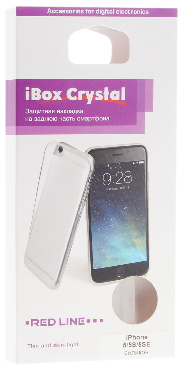 Red Line iBox Crystal   iPhone 5/5S/SE, Clear