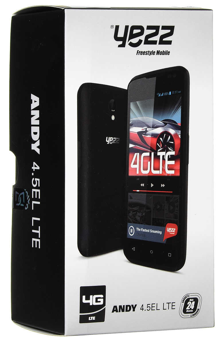 Yezz Andy 4.5EL LTE, Black Yezz Andy 4.5EL LTE, Black