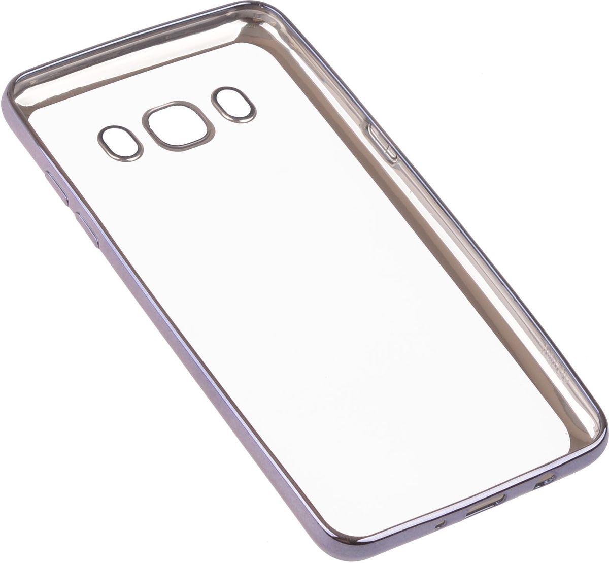Skinbox Silicone Chrome Border 4People   Samsung Galaxy A5 (2016), Dark Silver