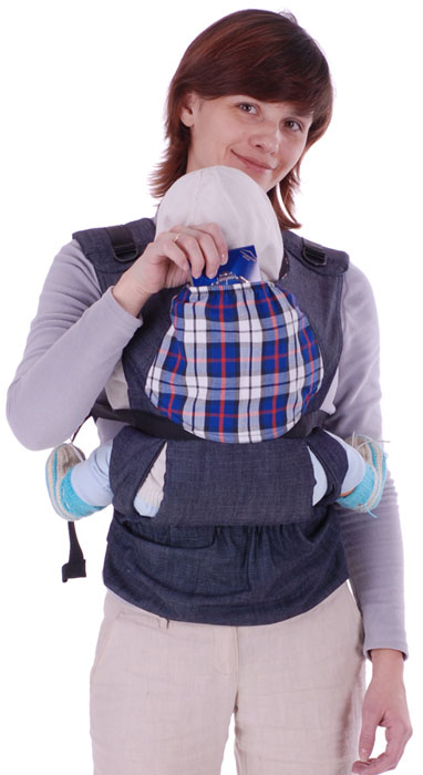 Слинг-рюкзак "Бебимобиль Хип", эргономичный, цвет: синий