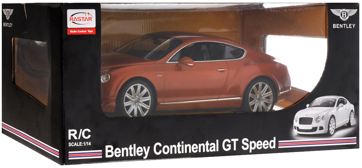 Rastar Радиоуправляемая модель Bentley Continental GT Speed цвет коричневый Rastar Радиоуправляемая модель Bentley Continental GT Speed цвет коричневый
