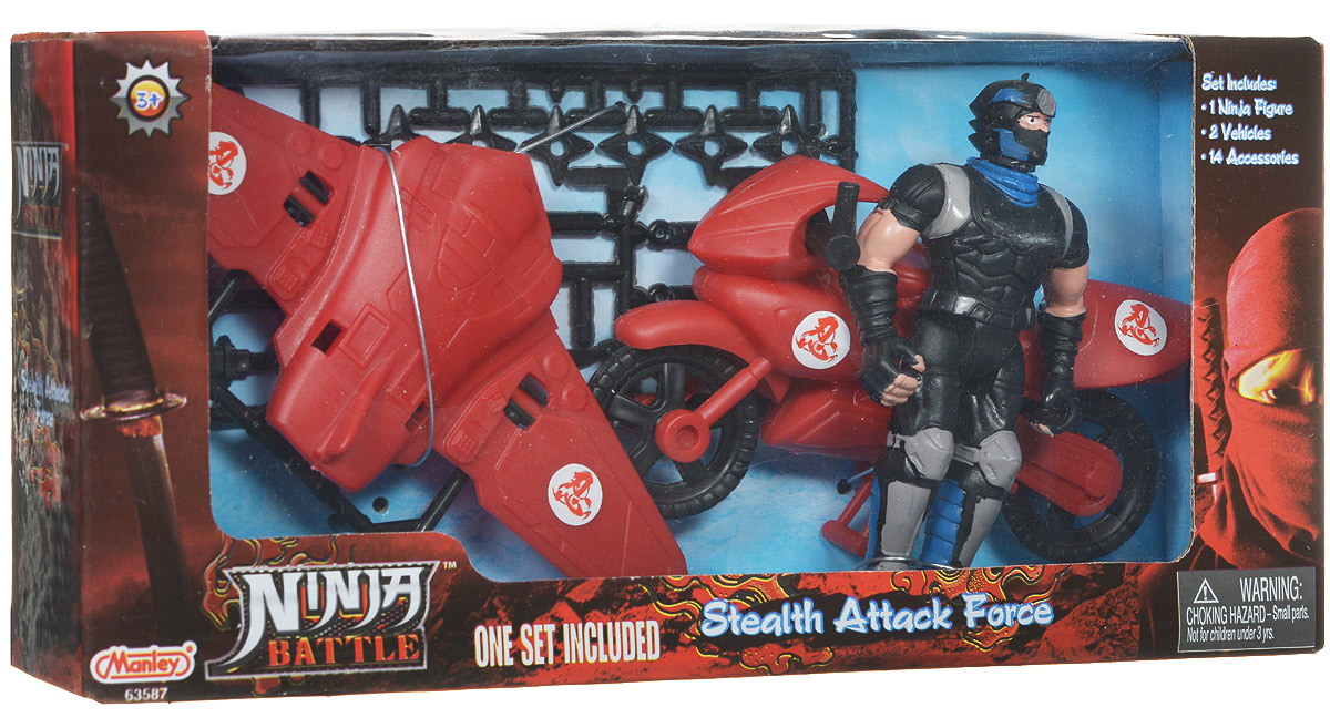 Manley Игровой набор Ninja Battle с самолетом Manley Игровой набор Ninja Battle с самолетом