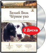 Белый Бим Черное ухо (2 DVD) Белый Бим Черное ухо (2 DVD)Вячеслав Тихонов (Бесы), Иван Рыжов (Байка), Любовь Соколова (Джентльмены удачи) в драматическом фильме Белый Бим Черное ухо. Одинокий Человек нашел того, кого ему не хватало. Этим существом оказалась Собака, которая стала частью его души, заполнив в ней зияющие раны прошлого. Но Судьба нанесла свой очередной коварный удар. У Человека после войны остался осколок в сердце, который после многих лет продолжал причинять ему боль. Человек был вынужден отправиться в больницу другого города, где ему смогли бы помочь. Собака, хоть и окруженная Людьми, на самом-то деле остается одна. Она начинает поиски своего хозяина...