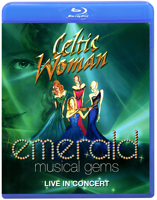 Celtic Woman: Emerald. Musical Gems. Live In Concert (Blu-ray) -  Spotlighting newly reimagined performances of fan favorites from our treasure chest of Celtic songs. A celebration of the Emerald Isles rich musical heritage, Celtic Woman dazzles a family-friendly audience in this one-of-a-kind interactive concert experience that showcases the groups sparkling pure voices, bewitching choreography and fairytale charms along with the talents of world-class musicians, the Aontas Choir, bagpipers and championship irish dancers. 01. Awakening 02. Dulaman 03. Nocturne 04. Teir Abhaile Riu 05. The Coast Of Galigia 06. Danny Boy 07. Mo Ghile Mear 08. Amazing Grace 09. She Moved 10. Through The Fair 11. Nfl Sen La 12. Shenandoah 13. The Voice 14. You Raise Me Up 15. The Parting Glass 16. Celtic Woman 17. Playoff Bonus Material: 18. Caledonia 19. Bridge Over 20. Troubled Water 21. Ave Maria