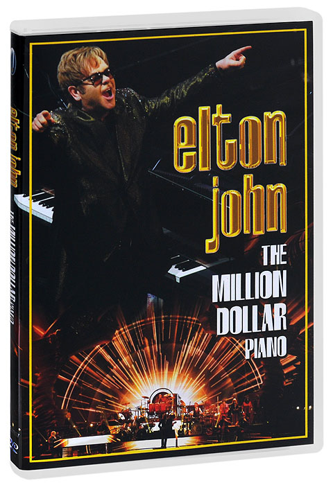 Elton John. The Million Dollar PianoElton Johns The Million Dollar Piano is a residency at the Colosseum at Caesars Palace in Las Vegas. The show has been running since September 2011 with the most recent leg being 16 shows between March 29 and April 26 2014. The concerts are the culmination of Elton Johns decades long partnership with Yamaha pianos. This film features classic Elton John tracks from across his extraordinary career performed either with his band, with percussionist Ray Cooper or solo. The multimedia staging is extraordinary with vast screens behind the stage illustrating the songs and the piano itself acting as a screen for graphics and animations. Elton John is the ultimate live showman and this is the definitive Elton John concert experience. : 01. The Bitch Is Back 02. Bennie And The Jets 03. Rocket Man 04. Levon 05. Tiny Dancer Your Song 06. Mona Lisas And Mad Hatters 07. Better Off Dead 08. Indian Sunset Blue Eyes 09. Goodbye...