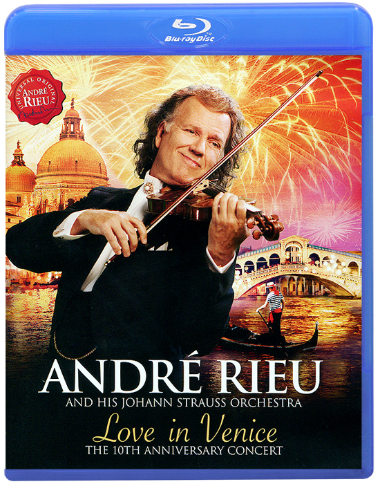 Andre Rieu. Love In Venice (Blu-ray): 01. Azzurro 02. Funiculi funicula 03. Second waltz 04. Granada 05. Non ti scordar di me 06. Nessun dorma 07. Snowwaltz 08. Besame mucho 09. Vieni sul mar 10. The white horse inn 11. O mio babbino caro 12. Gold and silver 13. Nitsch jaka 14. Those were the days (dorogoi dlinnoyu) 15. Caro nome 16. Intermezzo sinfonico 17. Tiritomba 18. I belong to me 19. The beautiful blue danube 20. Ode to joy (all men shall be brothers) 21. Radetzkymarch 22. Strauss & co. 23. Barcarole_arv 14 24. Storie di tutti i giorni (dromen zijn bedrog) 25. Buona sera 26. Buona notte bambino 27. Marina 28. Maastricht anthem 29. Maastricht, city of jolly singers 30. Volare 31. Adieu, little captain of my heart 32. Marina