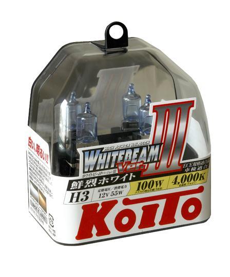 Лампа высокотемпературная Koito Whitebeam H3 12V 55W (100W) 2 шт P0752Wкн12-60авц Лампа высокотемпературная Koito Whitebeam H3 12V 55W (100W) 2 шт P0752Wкн12-60авцЯпонская компания KOITO - мировой лидер по производству автомобильных ламп и оптики. Компания основана в 1915 году и в настоящее время входит в корпорацию TOYOTA GROUP и имеет представительства и совместные предприятия по всему миру. Продукция KOITO широко применяется не только для автомобилей, но и для железнодорожных подвижных составов, авиационного и морского транспорта. Компания KOITO выпускает все разновидности лампочек, начиная от ламп головного света и заканчивая подсветкой салона и приборов, для абсолютно всех моделей японских автомобилей и мотоциклов. Компания KOITO выпускает все разновидности ламп и предохранителей для всех моделей японских автомобилей, а также широкий ассортимент для европейских и американских автомобилей. В ассортименте KOITO есть как лампы стандартной комплектации, так и лампы особых серий, таких как VWHITE и WHITEBEAM. Лампы особых серий VWHITE и WHITEBEAM обеспечивают удвоенную яркость при стандартной мощности. Эти лампы соответствуют всем нормам и стандартам, в том числе, и по потребляемой мощности. Эти лампы называются высокотемпературными, потому что при их работе цветовая температура газа достигает 4200 Кельвинов. При этом температура нагрева ламп не превышает допустимые производителем стандартные значения. Выдающиеся качество и надежность лампочек KOITO проверены в таких известных автомобильных состязаниях, как ралли «Париж - Дакар» и 24 - часовые гонки «Ле Манн» и подтверждаются доверием ведущих мировых производителей автомобилей. Напряжение: 12 вольт