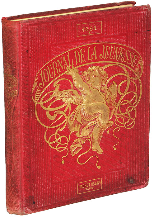 Подшивка иллюстрированного еженедельника Journal de la jeunesse. Nouveau recueil за первое полугодие 1883 годаJBL2304500 Подшивка иллюстрированного еженедельника Journal de la jeunesse. Nouveau recueil за первое полугодие 1883 годаJBL2304500Париж, 1883 год. Издательство Librairie Hachette et Сie. Иллюстрированное издание. Типографский переплет с золотым тиснением. Золоченый обрез. Сохранность хорошая. Владельческая раскраска некоторых иллюстраций. Подшивка литературного иллюстрированного еженедельника Journal de la jeunesse. Nouveau recueil за первое полугодие 1883 года. В журнале публиковались познавательные повести и рассказы французских писателей. Издание было рассчитано на детскую и юношескую аудиторию и выходило в свет более 40 лет. Не подлежит вывозу за пределы Российской Федерации.