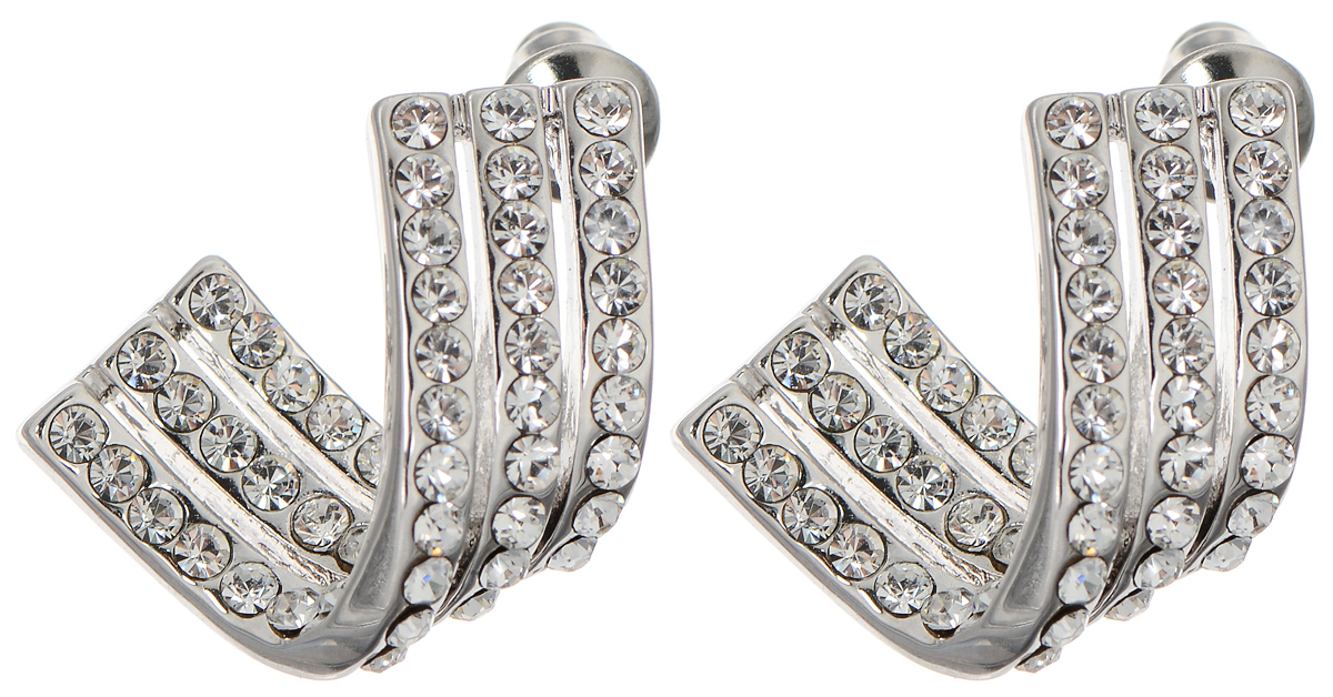 Серьги Taya, цвет: серебристый. T-B-712239859|Пуссеты (гвоздики) Серьги Taya, цвет: серебристый. T-B-712239859|Пуссеты (гвоздики)Стильные серьги Taya выполнены из металлического сплава и дополнены россыпью страз. Серьгизастегиваются на замок-гвоздик.Элегантные серьги помогут создать вам запоминающийсяобраз.