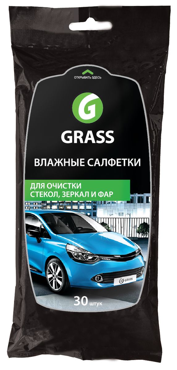 Салфетка влажная Grass для очистки стекол, зеркал и фар1004900000360 Салфетка влажная Grass для очистки стекол, зеркал и фар1004900000360Влажные салфетки из плотной крепированной бумаги предназначены для очистки автомобильных стекол, зеркал, других стеклянных поверхностей. Не оставляют разводов за счет использования специального целлюлозного материала для полировки поверхности.
