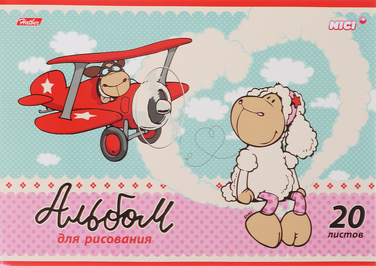 Hatber Альбом для рисования Милые овечки 20 листов 1527172523WD Hatber Альбом для рисования Милые овечки 20 листов 1527172523WDАльбом для рисования Hatber Милые овечки будет вдохновлять ребенка натворческий процесс.Обложка оформлена изображением трогательнойвлюбленной парочки, симпатичной овечки и ее кавалера в образе летчика, которое очарует своейнаивностью и подарит позитивное настроение. Внутренний блокальбома состоит из 20 листов белой бумаги, скрепленных двумя металлическимискрепками.Высокое качество бумаги позволяет рисовать в альбомекарандашами, фломастерами, акварельными и гуашевыми красками.Во время рисования совершенствуются ассоциативное, аналитическое итворческое мышления. Занимаясь изобразительным творчеством, малыштренирует мелкую моторику рук, становится более усидчивым и спокойным.