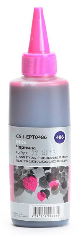 Cactus CS-I-EPT0486, Light Magenta чернила для Epson Stylus Photo R200/R220/R300/R320/R340CS-RK-CZ637 Cactus CS-I-EPT0486, Light Magenta чернила для Epson Stylus Photo R200/R220/R300/R320/R340CS-RK-CZ637Чернила Cactus CS-I-EPT0486 предназначены для перезаправки картриджей принтеров Epson Stylus Photo R200/R220/R300/R320/R340/RX500. Они обеспечивают отличное качество печати устройства.