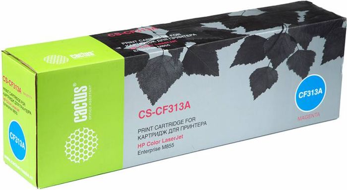 Cactus CS-CF313A, Magenta тонер-картридж для HP CLJ Ent M855NV-713 Cactus CS-CF313A, Magenta тонер-картридж для HP CLJ Ent M855NV-713Тонер-картридж Cactus CS-CF313A для лазерных принтеров HP CLJ Ent M855. Расходные материалы Cactus для лазерной печати максимизируют характеристики принтера. Обеспечивают повышенную чёткость чёрного текста и плавность переходов оттенков серого цвета и полутонов, позволяют отображать мельчайшие детали изображения. Гарантируют надежное качество печати.