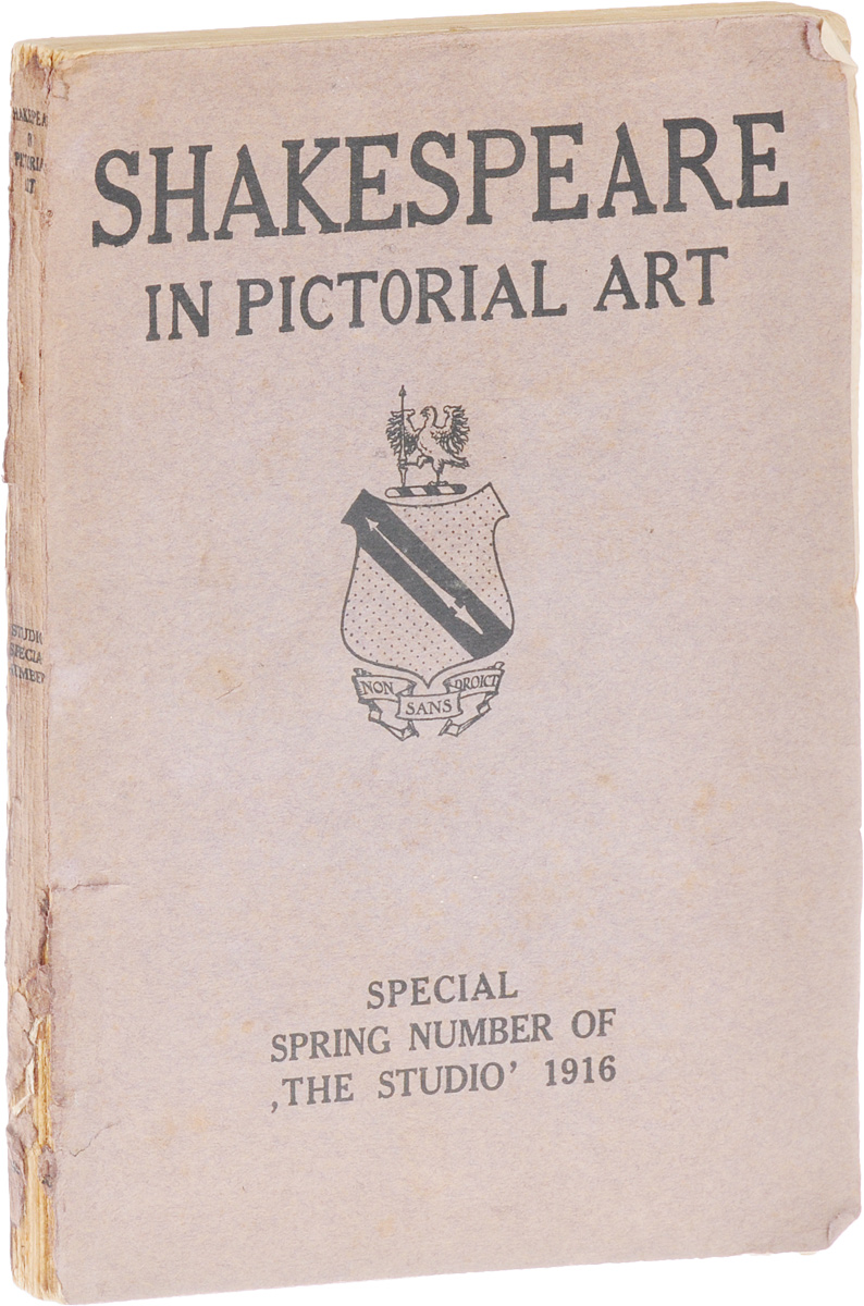 Shakespeare in pictorial art. Special spring number of The Studio, 191600792 Shakespeare in pictorial art. Special spring number of The Studio, 191600792Лондон - Париж - Нью-Йорк, 1916 год. Издательство The Studio, Ltd. Богато иллюстрированное издание. Типографская обложка. Сохранность хорошая. The Studio - британский журнал, посвященный изобразительному искусству. Основан в 1893 году. С первых лет своего существования был связан с утверждением модных эстетских тенденций в искусстве - в частности, ар-нуво и Движения искусств и ремёсел. После Первой мировой войны симпатии журнала стали поворачиваться в сторону более авангардных художественных направлений, во второй половине XX века важное место на его страницах заняли архитектура и дизайн. Вниманию читателей предлагается специальный весенний выпуск журнала The Studio 1916 года, полностью посвященный сюжетам из произведений Уильяма Шекспира в изобразительном искусстве. Номер богато иллюстрирован черно-белыми и цветными репродукциями иллюстраций XVIII - начала XX вв. Не подлежит вывозу за пределы Российской Федерации.