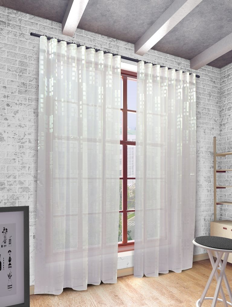 Тюль Sanpa Home Collection Квадро, на ленте, цвет: белый, высота 280 смS03301004 Тюль Sanpa Home Collection Квадро, на ленте, цвет: белый, высота 280 смS03301004Тюль Квадро нежного цвета изготовлена из высококачественных материалов.Воздушная ткань привлечет к себе внимание и идеально оформит интерьер любого помещения.Крепление к карнизу осуществляется при помощи вшитой шторной ленты.