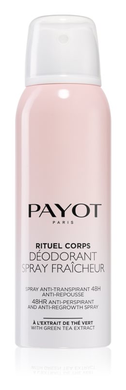 Payot Corps Освежающий антиперспирант 48 – часового действия, замедляющий рост волос, 125 млБ33041_шампунь-барбарис и липа, скраб -черная смородина Payot Corps Освежающий антиперспирант 48 – часового действия, замедляющий рост волос, 125 млБ33041_шампунь-барбарис и липа, скраб -черная смородинаСпрей-дезодорант освежает и заряжает энергией и замедляет рост волос. Защищает от неприятного запаха на протяжении 48 часов. Украшает кожу: благодаря тончайшим перламутровым частицам. Деликатно ароматизирует кожу.