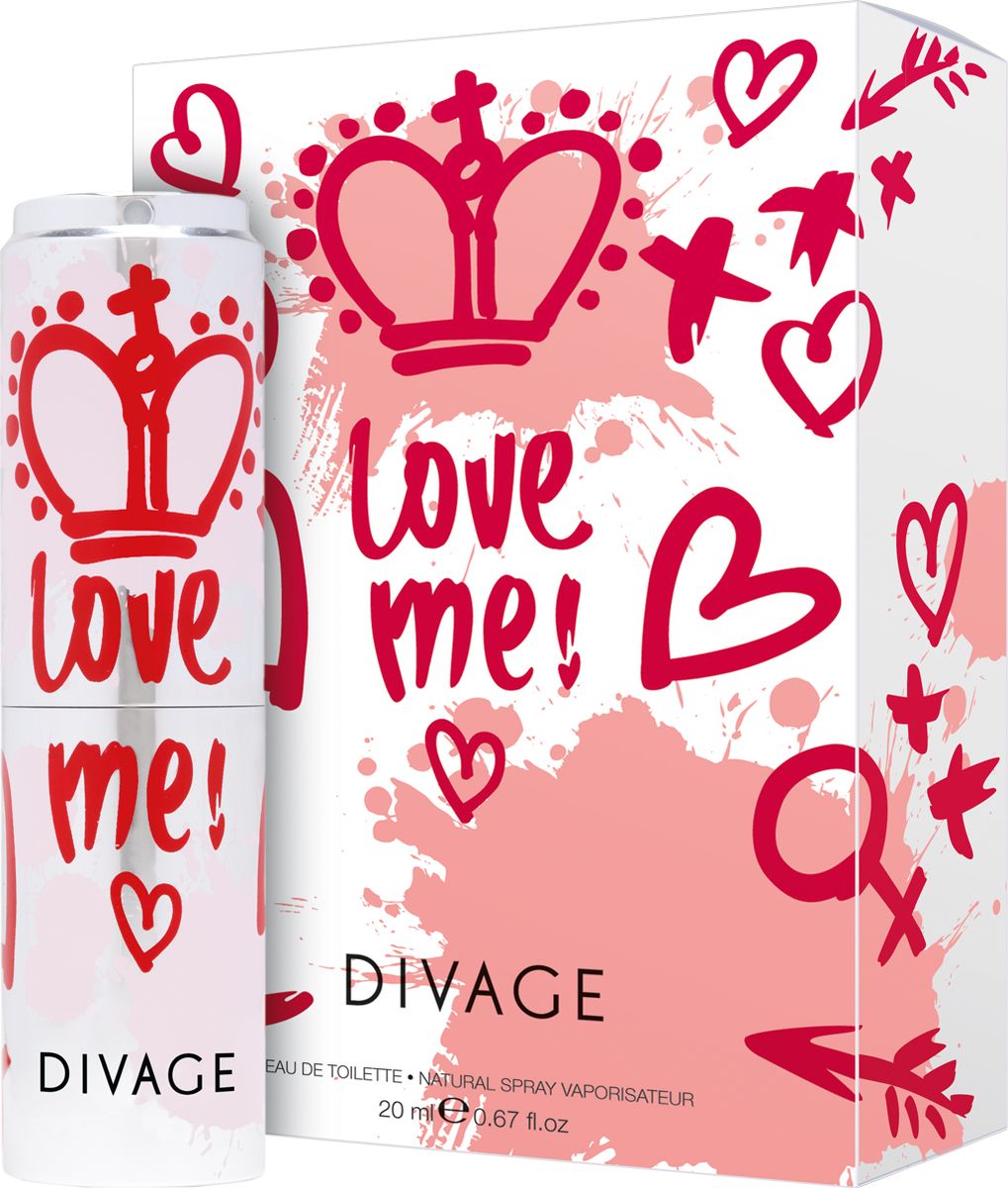 Divage Туалетная Вода Love me 20 млперфорационные unisex Divage Туалетная Вода Love me 20 млперфорационные unisexНеожиданный букет свежесрезанных весенних цветов. Исключительный баланс ароматов, в котором сложно выделить отдельный цветок. Настолько прелестный, что ты краснеешь от застенчивости. Настолько свежий, что люди оглядываются вокруг, чтобы увидеть, что же цветет. Восточные специи придают букету абсолютную завершенность. Попробуй этот аромат сейчас.