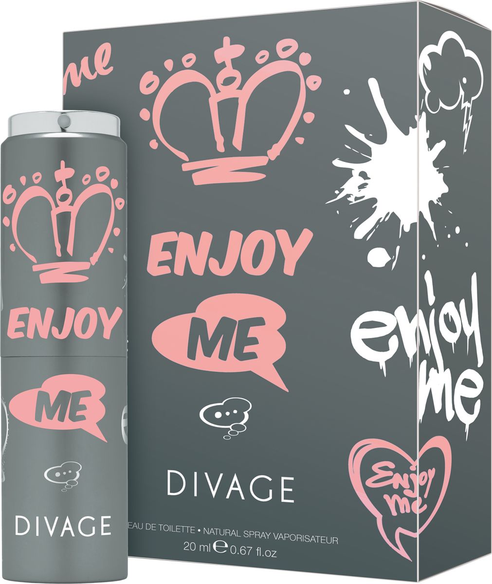Divage Туалетная Вода Enjoy me 20 млперфорационные unisex Divage Туалетная Вода Enjoy me 20 млперфорационные unisexЗагадочный, восточный цветочно-древесный аромат. Насыщенность бергамота, свежесть фрезии, бархатный персик в сочетании с восхитительным пионом, драгоценным жасмином, ароматной ванилью и пленительным пачули создают невероятно женственную и чувственную композицию, которая подчеркнет твою утонченность и соблазнительность. Благодаря этому аромату невозможно остаться незамеченной! Улыбайся, мечтай, наслаждайся!