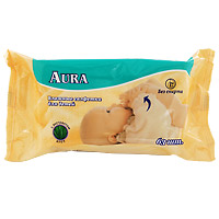 Влажные салфетки для детей Aura, 63 штABW-63FP Влажные салфетки для детей Aura, 63 штABW-63FPВлажные салфетки для детей Aura созданы специально для очищения нежной детской кожи. Основные качества влажных салфеток для детей Aura: Нежные салфетки очищают и увлажняют кожу малыша, обладают антисептическими свойствами. Материал салфетки пропитан гипоаллергенным составом, поддерживающим естественный рН баланс кожи ребенка. Не содержат спирта и не вызывают аллергии или раздражения. Незаменимы для ежедневного ухода за кожей ребенка.