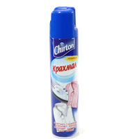 Крахмал-спрей Chirton, 300 мл38082 Крахмал-спрей Chirton, 300 мл38082Крахмал Chirton предназначен для подкрахмаливания тканей при глажении. Улучшает скольжение утюга по ткани и значительно облегчает процесс глажения даже пересушенных вещей. Надолго придает свежесть и гладкую форму белью и одежде, делая их более устойчивыми к загрязнению. Подходит для всех видов тканей. Характеристики: Объем: 300 мл. Производитель: Россия. Товар сертифицирован. Уважаемые клиенты! Обращаем ваше внимание на возможные изменения в дизайне упаковки.